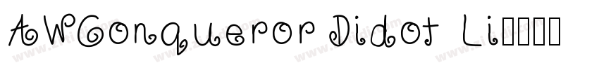 AWConqueror Didot Li字体转换
